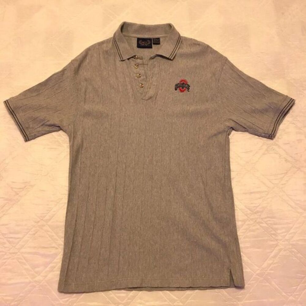 NCAA Ohio State NCC Apparel gray Polo shirt Large